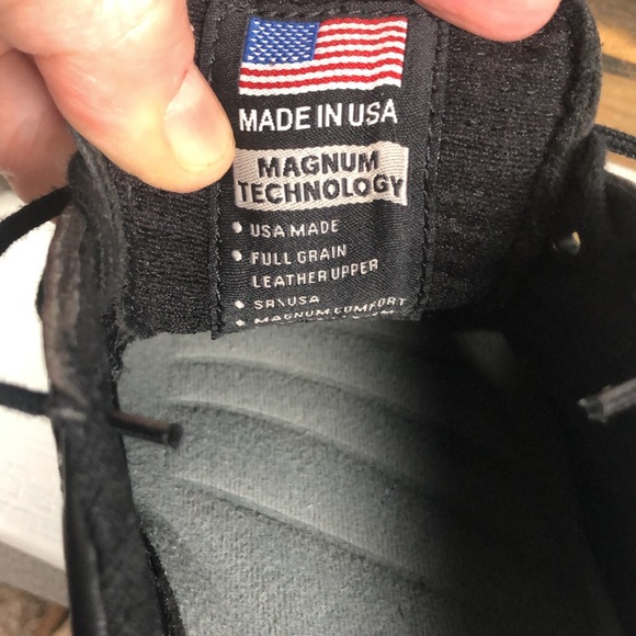 Magnum Women Non Slip Oil Resistant Lace Up Work Shoe Solid Black NWOT New Cond - Picture 10 of 16